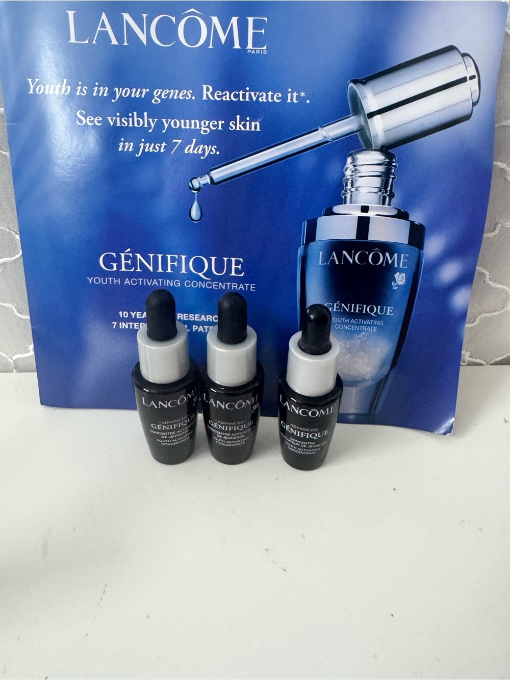Lancôme ~ Lot 3 ~ Genifique Advanced Youth Activating Concentrate ~ 0.54 SAMPLE